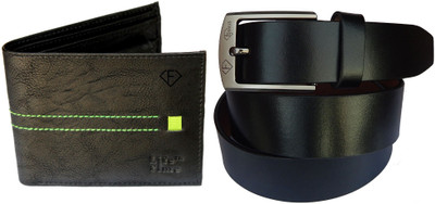 

Fashius Belt, Wallet Combo(Black)
