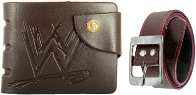 

PEACOCK MUNDKAR Wallet, Belt Combo(Brown)
