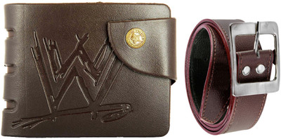 

Peacock Mundkar Wallet, Belt Combo(Brown)