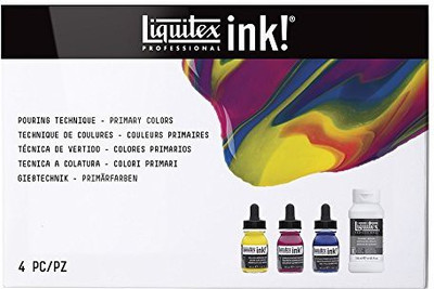 

Liquitex Professional Acrylic Ink, Pouring Technique Set With Primary Colors