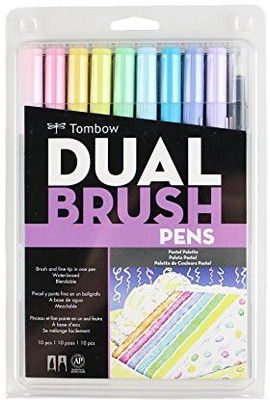 

Generic Tombow Dual Brush Pen Art Markers 10-Pack, Pastel