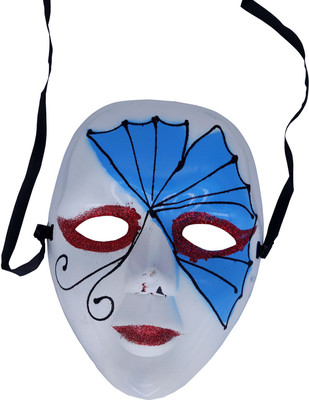 

Funcart Blue fan venetian face mask