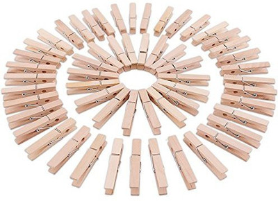 

Generic Supla 60 Pcs 3.0 inch Natural Wooden Spring Clothespins Photo Paper Peg Pin Craft Clips Place Card Holder Bag Clips for Home School Arts Crafts Wedding Party Supplies