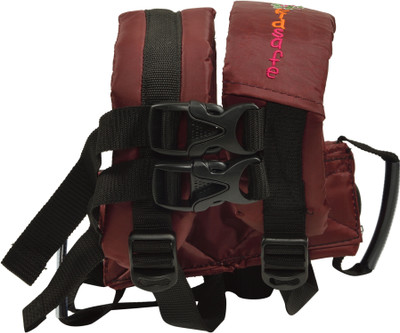

Kidsafe KIDSAFEBELT - Two Wheeler Child Safety Belt - World's 1st, Trusted & Leading (Air- Maroon ) Baby Carrier(Maroon, Back Carry)