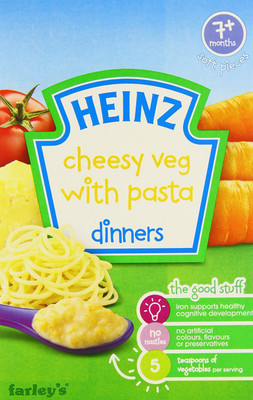 

Heinz Cheesy Vegetables & Pasta Dinner 100g Cereal(100 g, 7+ Months)