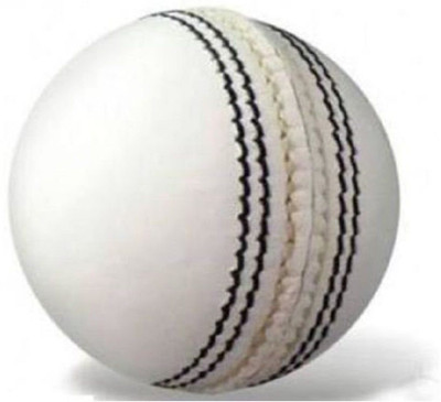 

QUINERGYS ® Hand-Crafted Professional Grade Hand-Crafted Sports Thunder White Leather Ball Pacer Professional Grade Cricket Leather Ball(Pack of 1, White)