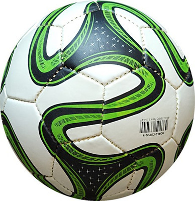 

SST Brazuka Green white Football - Size: (Pack of 1, Multicolor