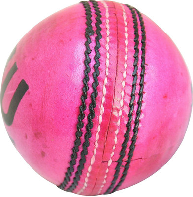 

QUINERGYS ® Leather 2-piece Cricket Ball for ProfessionalsPacerBlack Cobra Hand- Seamed Cricket Leather Ball(Pack of 1, Pink)
