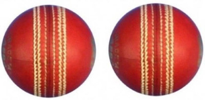 

QUINERGYS ™ Authentic Water Resistant League Cricket Ball Vegetable Tanned Leather Moulded Cork Centre Cricket Leather Ball(Pack of 2, Red)