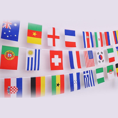 

Generic 100 Countries Flags World Flags Pennant Banner Banner(9.5 ft, Pack of 1)