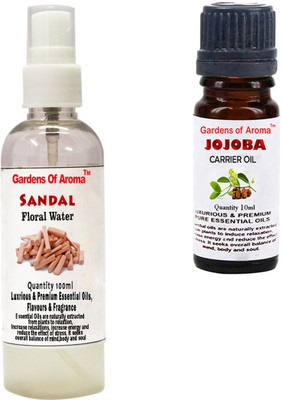 

Gardens Of Aroma Sandal Floral Water And Jojoba Essential Oil(110 ml)