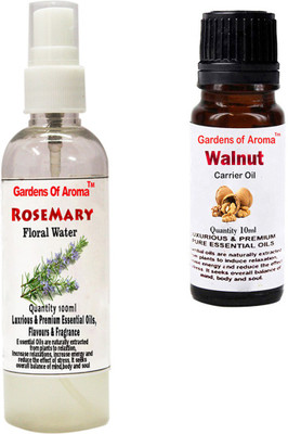 

Gardens Of Aroma Rosemary Floral Water And Walnut Essential Oil(110 ml)