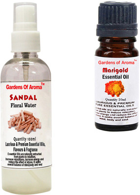 

Gardens Of Aroma Sandal Floral Water And Marigold Essential Oil(110 ml)