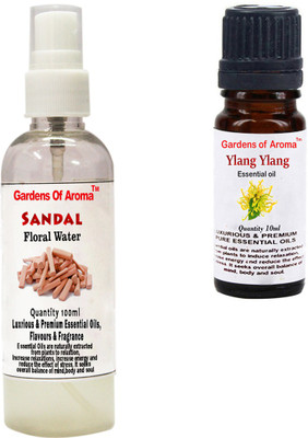 

Gardens Of Aroma Sandal Floral Water And Ylang Ylang Essential Oil(110 ml)