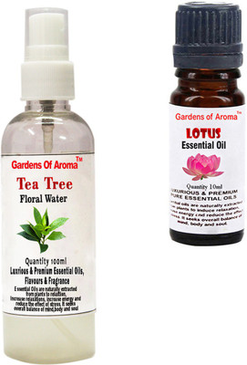 

Gardens Of Aroma Tea Tree Floral Water And Lotus Essential Oil(110 ml)