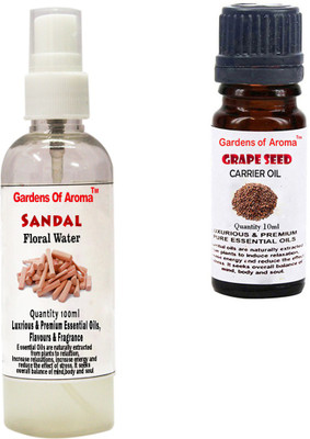 

Gardens Of Aroma Sandal Floral Water And Grapeseed Essential Oil(110 ml)