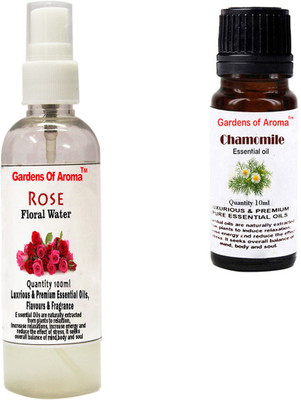 

Gardens Of Aroma Rose Floral Water And Chamomile Essential Oil(110 ml)