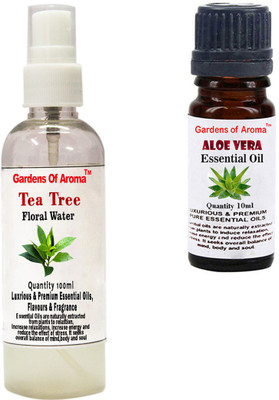 

Gardens Of Aroma Tea Tree Floral WaterAnd Aloe vera Essential Oil(110 ml)