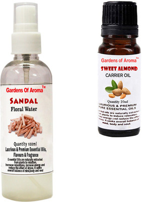 

Gardens Of Aroma Sandal Floral Water And Sweet Almond Essential Oil(110 ml)