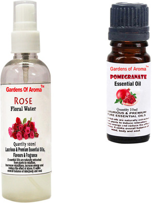 

Gardens Of Aroma Rose Floral Water And Pomegranate Essential Oil(110 ml)