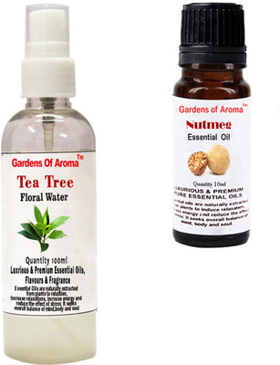 

Gardens Of Aroma Tea Tree Floral Water And Nutmeg Essential Oil(110 ml)