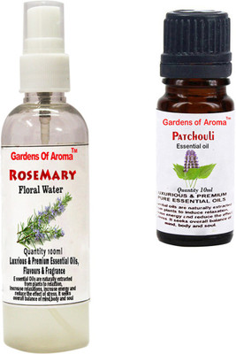

Gardens Of Aroma Rosemary Floral Water And Patchouli Essential Oil(110 ml)