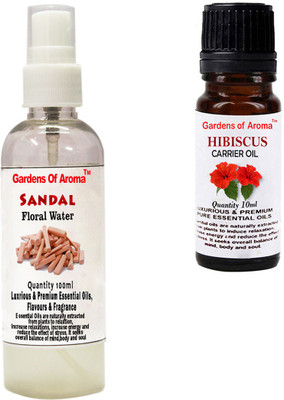 

Gardens Of Aroma Sandal Floral Water And Hibiscus Essential Oil(110 ml)