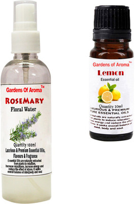 

Gardens Of Aroma Rosemary Floral Water And Lemon Essential Oil(110 ml)