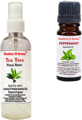 

Gardens Of Aroma Tea Tree Floral Water And Peppermint Essential Oil(110 ml)