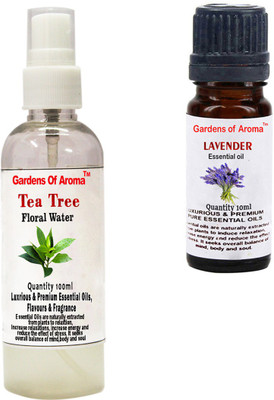 

Gardens Of Aroma Tea Tree Floral Water And Lavender Essential Oil(110 ml)