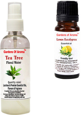 

Gardens Of Aroma Tea Tree Floral Water And Lemon eucalyptus Essential Oil(110 ml)