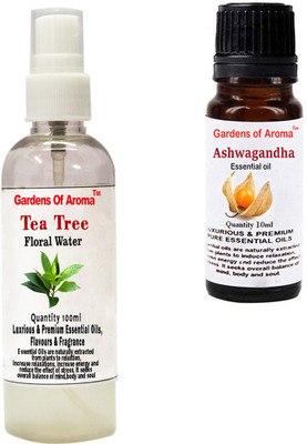

Gardens Of Aroma Tea Tree Floral Water And Ashwagandha Essential Oil(110 ml)
