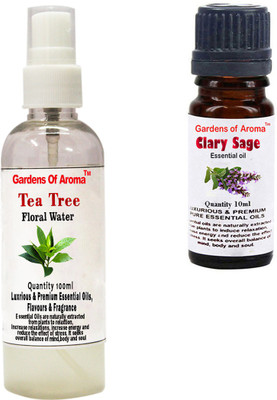 

Gardens Of Aroma Tea Tree Floral Water And Clary sage Essential Oil(110 ml)