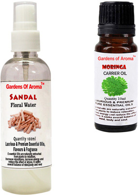 

Gardens Of Aroma Sandal Floral Water And Moringa Essential Oil(110 ml)