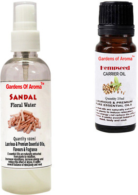 

Gardens Of Aroma Sandal Floral Water And Hepmseed Essential Oil(110 ml)