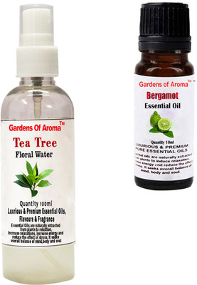 Gardens Of Aroma Tea Tree Floral Water And Bergamot Essential Oil(110 ml)