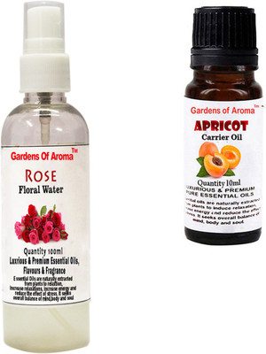 

Gardens Of Aroma Rose Floral Water And Apricot Essential Oil(110 ml)