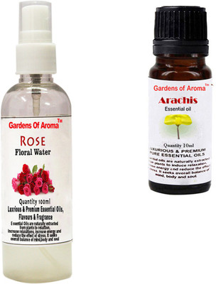 

Gardens Of Aroma Rose Floral Water And Arachis Essential Oil(110 ml)