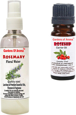 

Gardens Of Aroma Rosemary Floral Water And Rosehip Essential Oil(110 ml)