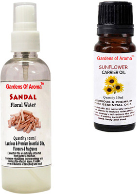 

Gardens Of Aroma Sandal Floral Water And Sunflower Essential Oil(110 ml)