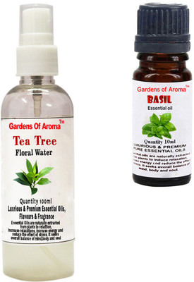 

Gardens Of Aroma Tea Tree Floral Water And Basil Essential Oil(110 ml)