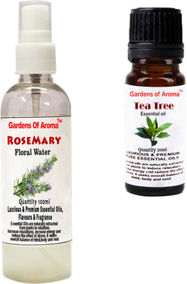 

Gardens Of Aroma Rosemary Floral Water And Tea Tree Essential Oil(110 ml)
