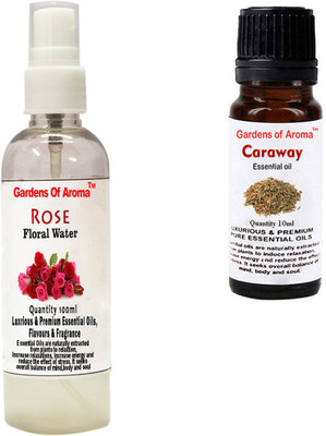

Gardens Of Aroma Rose Floral Water And Caraway Essential Oil(110 ml)