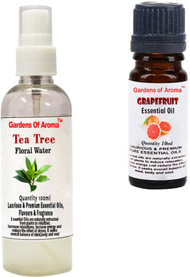 

Gardens Of Aroma Tea Tree Floral Water And Grapefruit Essential Oil(110 ml)