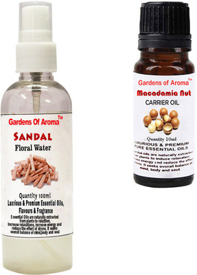 

Gardens Of Aroma Sandal Floral Water And Macadamia Nut Essential Oil(110 ml)