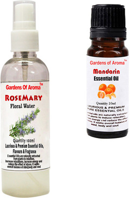 

Gardens Of Aroma Rosemary Floral Water And Mandarin Essential Oil(110 ml)