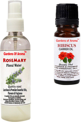 

Gardens Of Aroma Rosemary Floral Water And Hibiscus Essential Oil(110 ml)