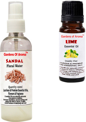 

Gardens Of Aroma Sandal Floral Water And Lime Essential Oil(110 ml)