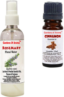 

Gardens Of Aroma Rosemary Floral Water And Cinnamon Essential Oil(110 ml)