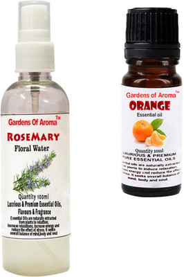

Gardens Of Aroma Rosemary Floral Water And Orange Essential Oil(110 ml)